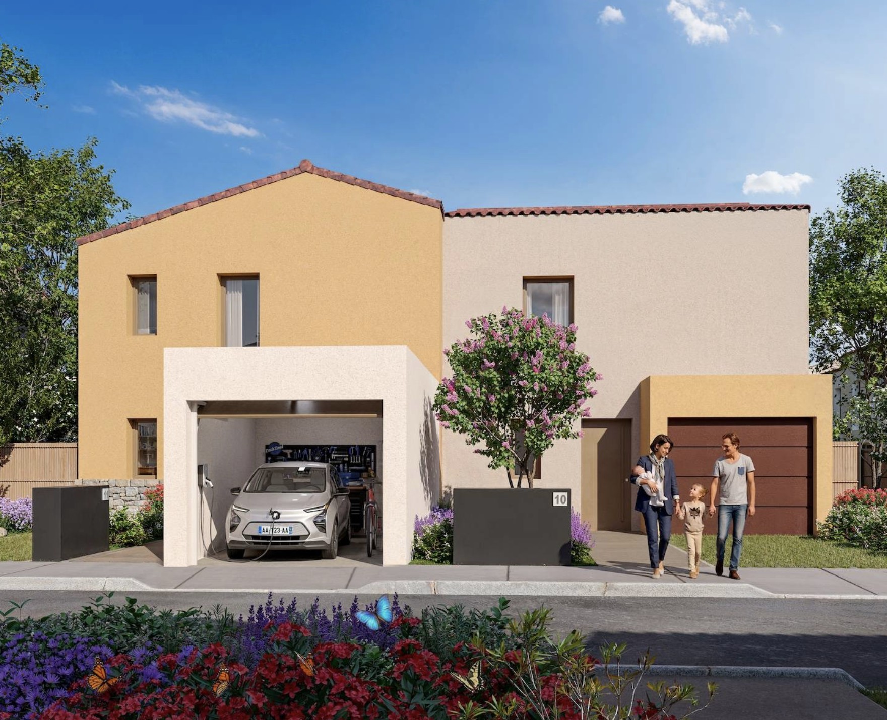 Programme NÉA, Poussan — maison avec garage